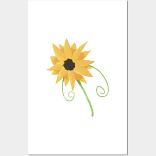 Bright Sunflower Posters and Art